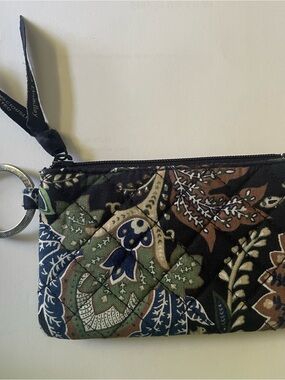 Java Navy Camo pattern Vera Bradley Zip ID Case